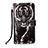 Leather Case Stands Fashionable Pattern Flip Cover Holder Y02B for Xiaomi Poco M5S Black