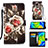 Leather Case Stands Fashionable Pattern Flip Cover Holder Y02B for Xiaomi Redmi 10X 4G