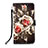 Leather Case Stands Fashionable Pattern Flip Cover Holder Y02B for Xiaomi Redmi 10X 4G Red