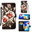 Leather Case Stands Fashionable Pattern Flip Cover Holder Y02B for Xiaomi Redmi Note 11 4G (2022)