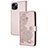 Leather Case Stands Fashionable Pattern Flip Cover Holder Y02X for Apple iPhone 13