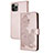 Leather Case Stands Fashionable Pattern Flip Cover Holder Y02X for Apple iPhone 13 Pro Max