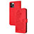 Leather Case Stands Fashionable Pattern Flip Cover Holder Y02X for Apple iPhone 15 Pro Red