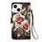 Leather Case Stands Fashionable Pattern Flip Cover Holder Y03B for Apple iPhone 14