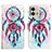 Leather Case Stands Fashionable Pattern Flip Cover Holder Y03B for Motorola Moto G Stylus (2023) 4G Mint Blue