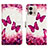 Leather Case Stands Fashionable Pattern Flip Cover Holder Y03B for Motorola Moto G Stylus (2023) 5G Hot Pink