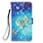 Leather Case Stands Fashionable Pattern Flip Cover Holder Y03B for Samsung Galaxy A01 SM-A015