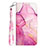 Leather Case Stands Fashionable Pattern Flip Cover Holder Y03B for Samsung Galaxy A03 Core Hot Pink