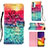 Leather Case Stands Fashionable Pattern Flip Cover Holder Y03B for Samsung Galaxy A05s