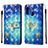 Leather Case Stands Fashionable Pattern Flip Cover Holder Y03B for Samsung Galaxy A10e Sky Blue