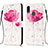 Leather Case Stands Fashionable Pattern Flip Cover Holder Y03B for Samsung Galaxy A10s Pink