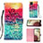 Leather Case Stands Fashionable Pattern Flip Cover Holder Y03B for Samsung Galaxy A12