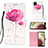 Leather Case Stands Fashionable Pattern Flip Cover Holder Y03B for Samsung Galaxy A12 5G