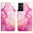 Leather Case Stands Fashionable Pattern Flip Cover Holder Y03B for Samsung Galaxy A13 5G Hot Pink