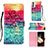 Leather Case Stands Fashionable Pattern Flip Cover Holder Y03B for Samsung Galaxy A15 4G