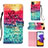 Leather Case Stands Fashionable Pattern Flip Cover Holder Y03B for Samsung Galaxy A22s 5G