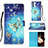 Leather Case Stands Fashionable Pattern Flip Cover Holder Y03B for Samsung Galaxy A35 5G Sky Blue