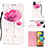 Leather Case Stands Fashionable Pattern Flip Cover Holder Y03B for Samsung Galaxy A51 4G Pink
