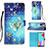 Leather Case Stands Fashionable Pattern Flip Cover Holder Y03B for Samsung Galaxy A52 4G