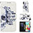 Leather Case Stands Fashionable Pattern Flip Cover Holder Y03B for Samsung Galaxy A71 4G A715