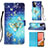 Leather Case Stands Fashionable Pattern Flip Cover Holder Y03B for Samsung Galaxy A72 4G