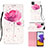 Leather Case Stands Fashionable Pattern Flip Cover Holder Y03B for Samsung Galaxy F42 5G