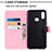 Leather Case Stands Fashionable Pattern Flip Cover Holder Y03B for Samsung Galaxy M01s