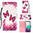 Leather Case Stands Fashionable Pattern Flip Cover Holder Y03B for Samsung Galaxy M02