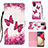 Leather Case Stands Fashionable Pattern Flip Cover Holder Y03B for Samsung Galaxy M02s