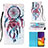 Leather Case Stands Fashionable Pattern Flip Cover Holder Y03B for Samsung Galaxy M34 5G Mixed