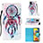 Leather Case Stands Fashionable Pattern Flip Cover Holder Y03B for Samsung Galaxy M40S Mixed