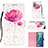 Leather Case Stands Fashionable Pattern Flip Cover Holder Y03B for Samsung Galaxy Note 20 5G