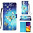 Leather Case Stands Fashionable Pattern Flip Cover Holder Y03B for Samsung Galaxy Quantum2 5G