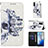 Leather Case Stands Fashionable Pattern Flip Cover Holder Y03B for Samsung Galaxy S20 5G