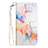 Leather Case Stands Fashionable Pattern Flip Cover Holder Y03B for Samsung Galaxy S21 FE 5G