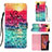 Leather Case Stands Fashionable Pattern Flip Cover Holder Y03B for Samsung Galaxy XCover 5 SM-G525F