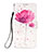 Leather Case Stands Fashionable Pattern Flip Cover Holder Y03B for Xiaomi Poco M2 Pro Pink