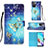 Leather Case Stands Fashionable Pattern Flip Cover Holder Y03B for Xiaomi Redmi 10 (2022)