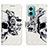 Leather Case Stands Fashionable Pattern Flip Cover Holder Y03B for Xiaomi Redmi 10 5G