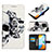 Leather Case Stands Fashionable Pattern Flip Cover Holder Y03B for Xiaomi Redmi 10 India