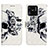 Leather Case Stands Fashionable Pattern Flip Cover Holder Y03B for Xiaomi Redmi 10C 4G