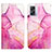 Leather Case Stands Fashionable Pattern Flip Cover Holder Y04B for Oppo K10 5G India