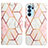 Leather Case Stands Fashionable Pattern Flip Cover Holder Y04B for Oppo Reno6 Pro 5G India