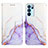 Leather Case Stands Fashionable Pattern Flip Cover Holder Y04B for Oppo Reno6 Pro 5G India