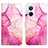 Leather Case Stands Fashionable Pattern Flip Cover Holder Y04B for Realme 10 4G