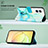 Leather Case Stands Fashionable Pattern Flip Cover Holder Y04B for Realme 10 4G