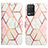 Leather Case Stands Fashionable Pattern Flip Cover Holder Y04B for Realme 8 5G