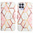 Leather Case Stands Fashionable Pattern Flip Cover Holder Y04B for Realme 8i