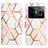 Leather Case Stands Fashionable Pattern Flip Cover Holder Y04B for Realme GT Neo5 240W 5G White