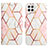 Leather Case Stands Fashionable Pattern Flip Cover Holder Y04B for Samsung Galaxy A22 4G